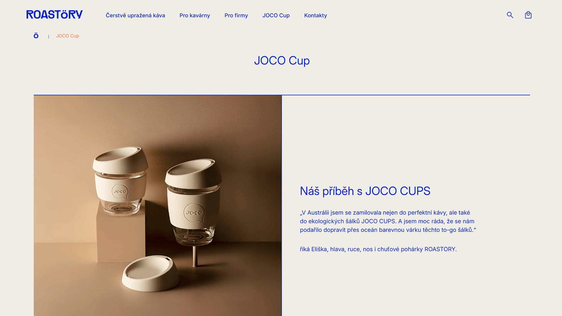 Webdesign - Roastory category
